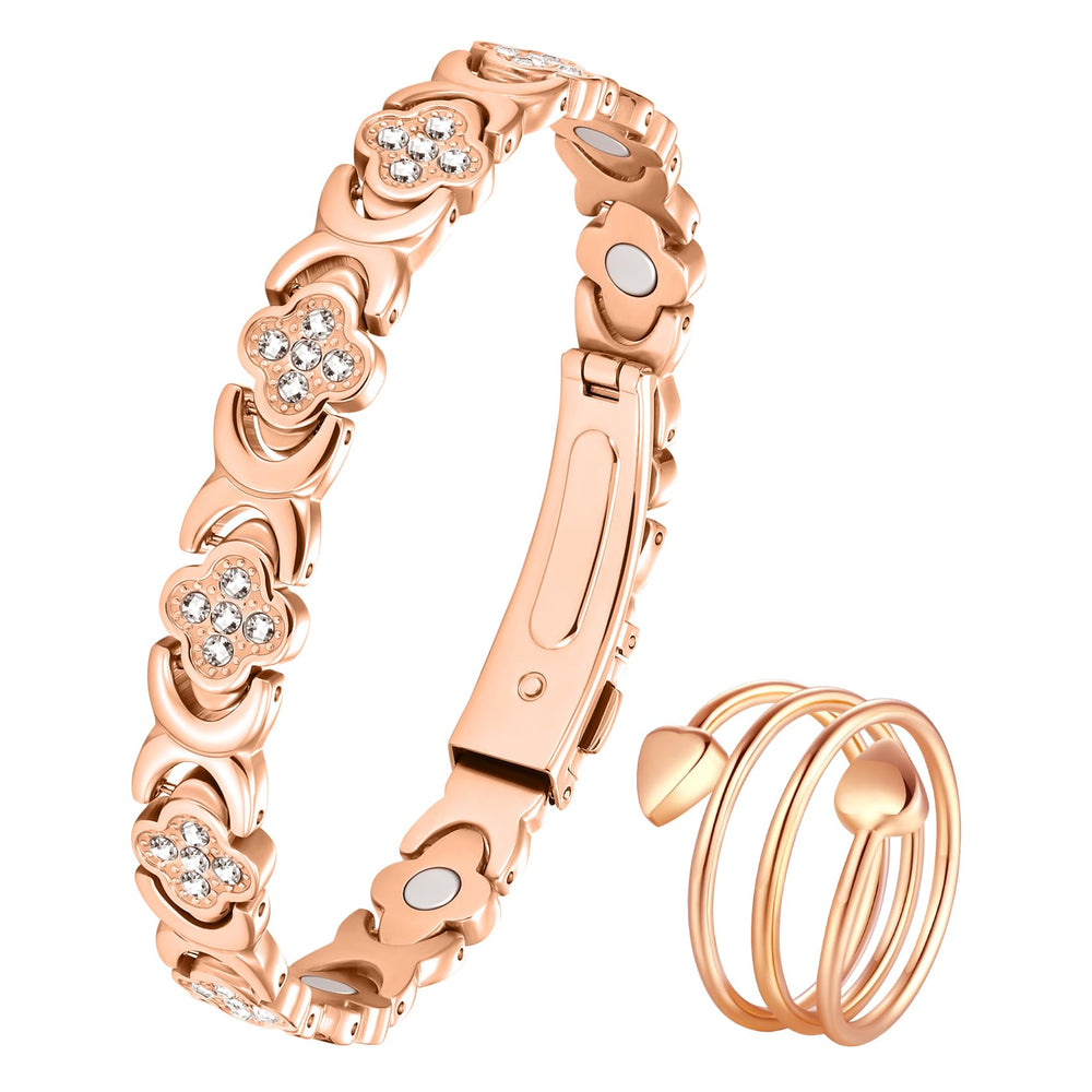 Jeracol copper bracelet for women with pure copper and magnetic design for daily wear.