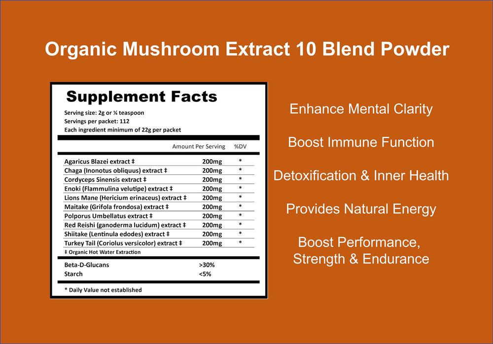 Jetsu Mushroom Extract Powder scoop showing powder and texture for on-the-go use