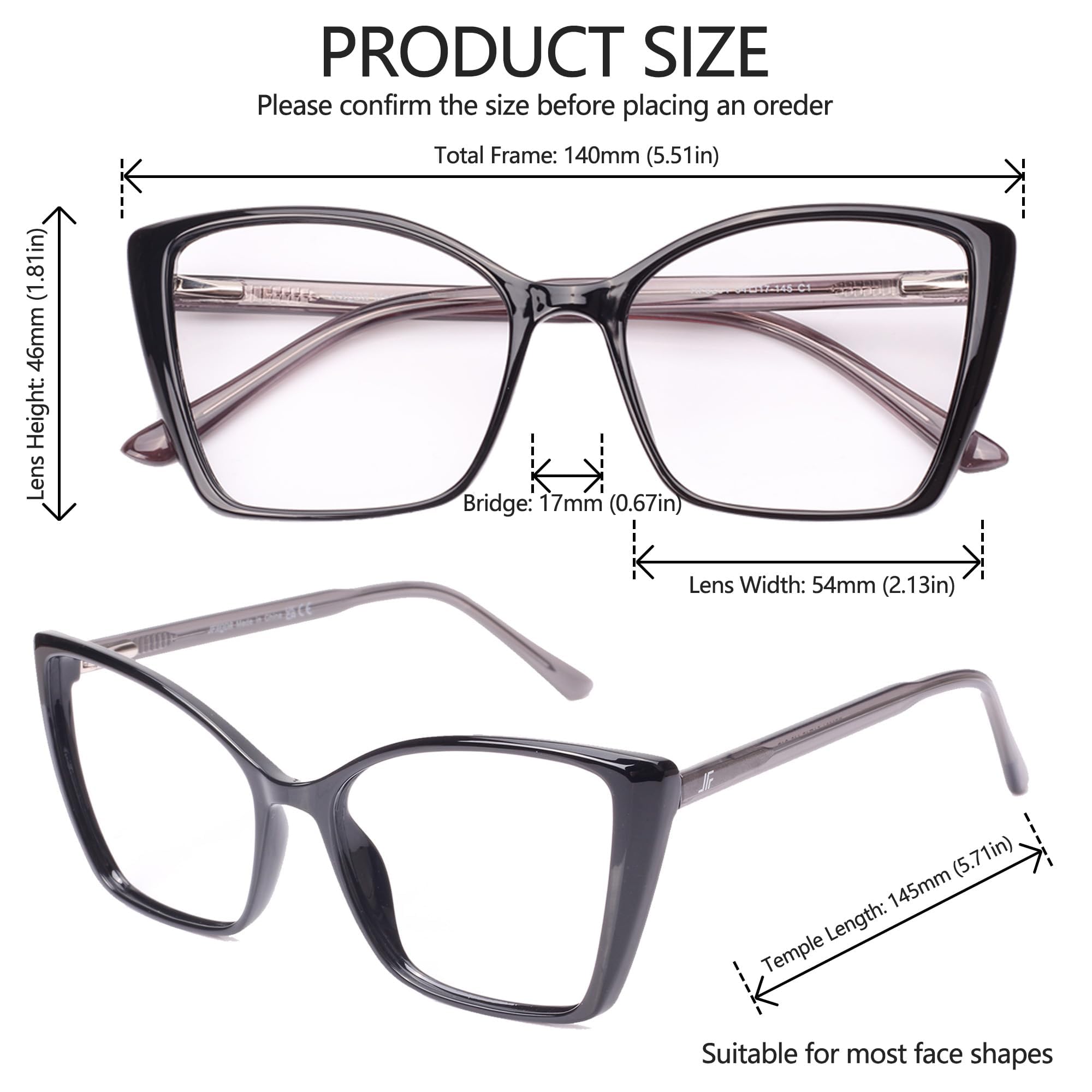 Gafas JFXQDR TR90 con resortes para ajuste cómodo diario