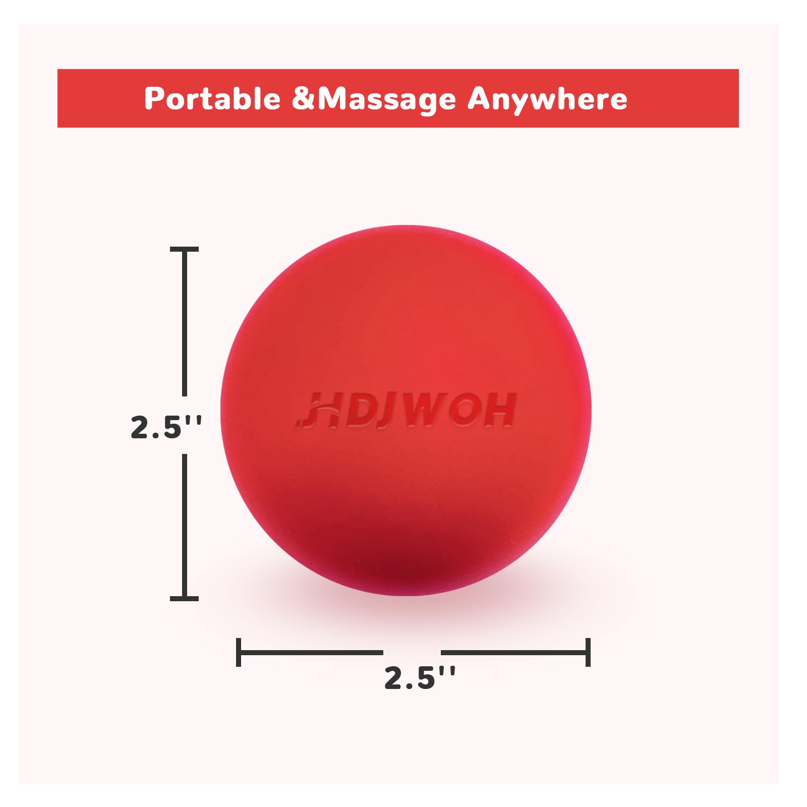JHDJWOH mesh bag portable massage set aids easy travel.