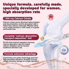 jiankytz calcium citrate drops bottle—gluten-free, non-GMO formula for varied diets