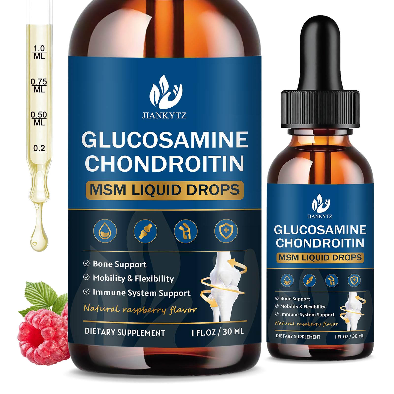 JIANKYTZ glucosamine drops bottle for easy daily use in drinks or foods