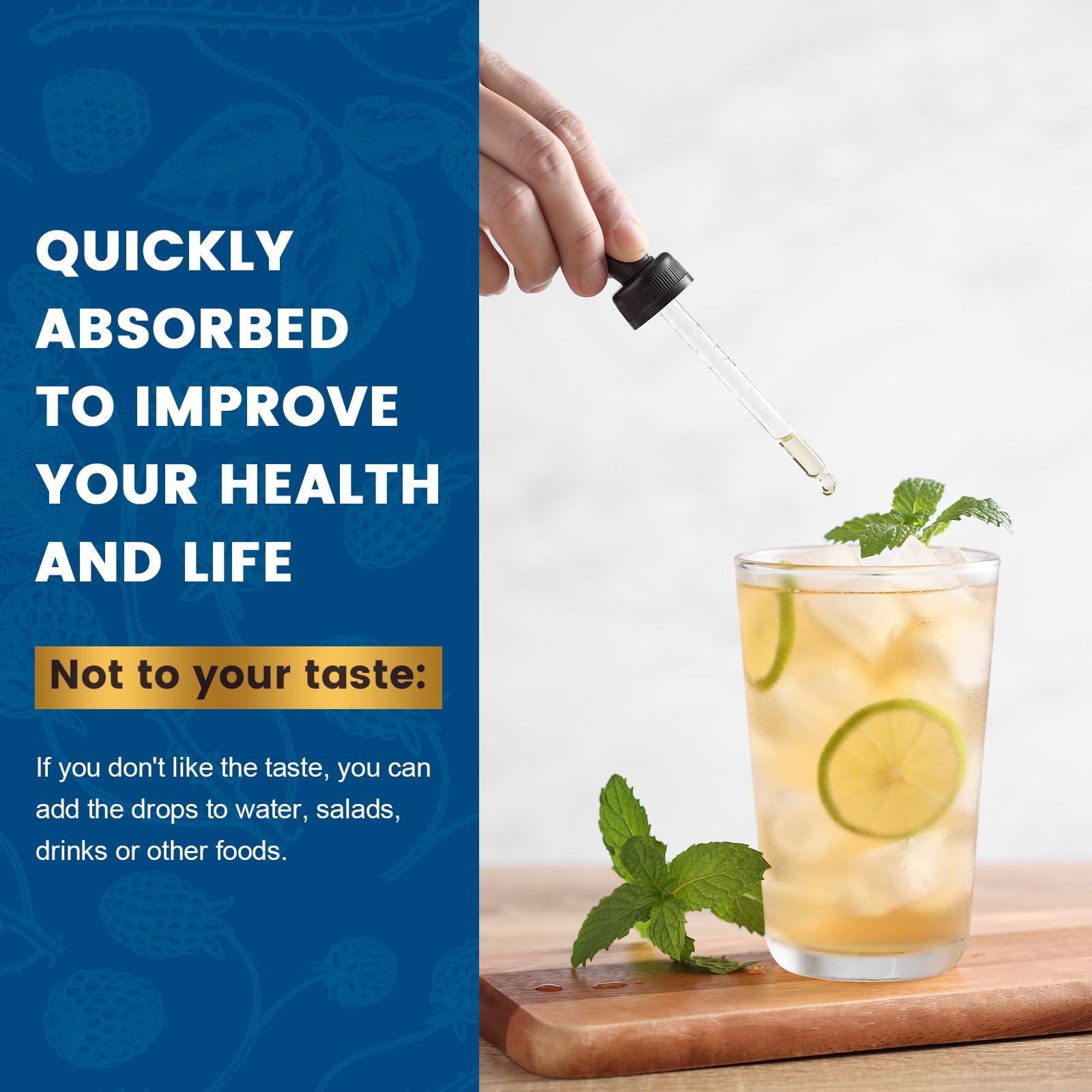 JIANKYTZ glucosamine drops dropper enables easy, accurate dosing