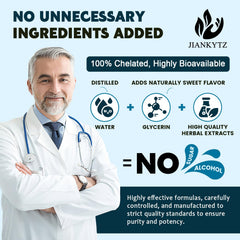 JIANKYTZ Drops dissolving in water illustrate quick absorption and easy dosing.