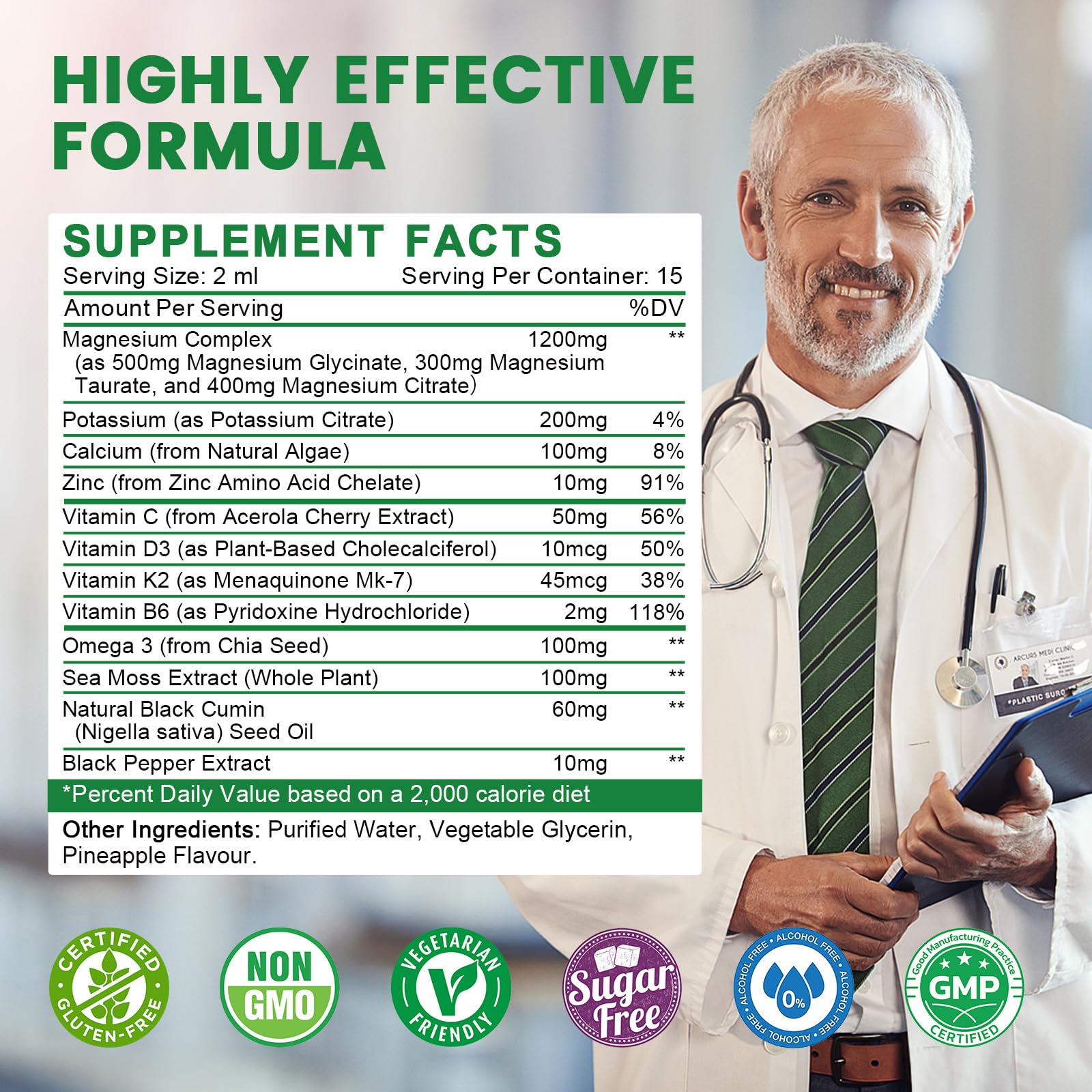 JIANKYTZ bottle back lists minerals and vitamins for daily balance.