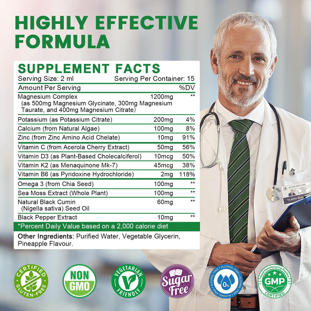 JIANKYTZ bottle back lists minerals and vitamins for daily balance.