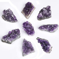 JIC Gem amethyst cluster display stand showcasing natural beauty for home decor