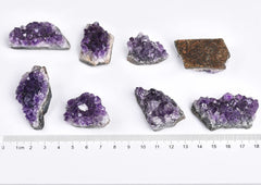 JIC Gem amethyst crystal base natural back for authentic geology collection