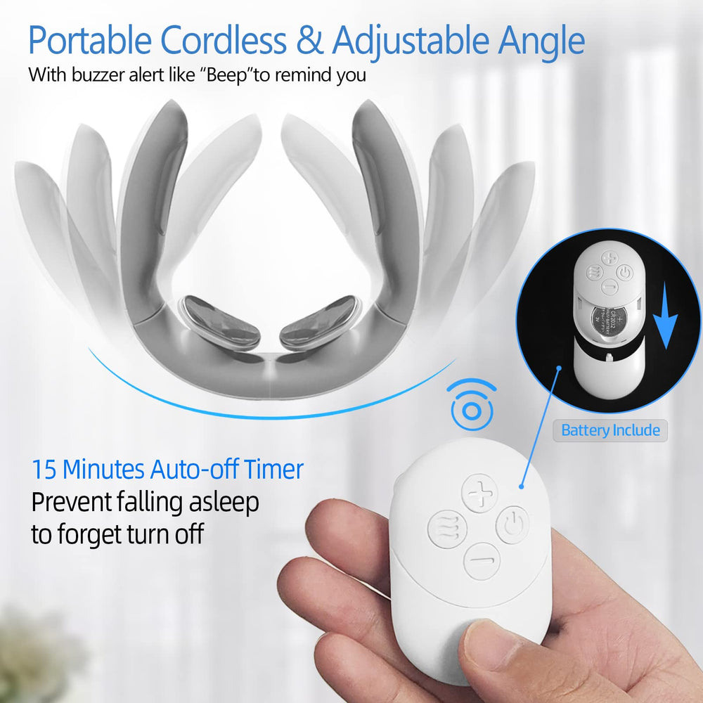 JICHAMOXY neck massager with heating function for warm relief