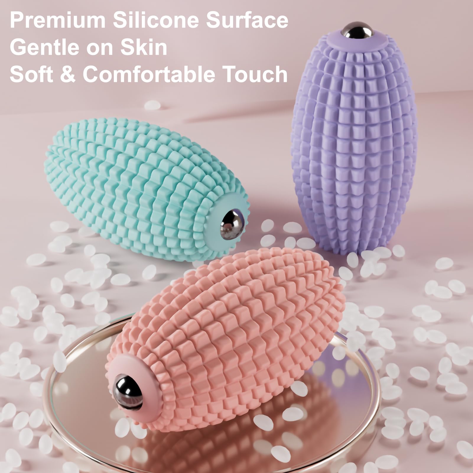JIEJUNJIE blue ball with 3 modes for customizable massage