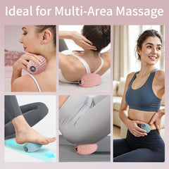 JIEJUNJIE blue ball with magnetic rolling balls for deep tissue feel