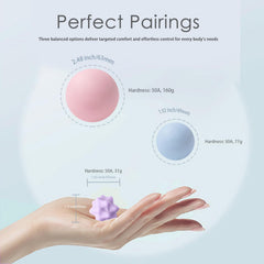 JIEJUNJIE 42mm textured ball targets hands and feet for precise trigger-point relief.