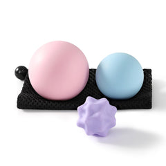 JIEJUNJIE silicone lacrosse ball 63mm for back areas and deep tissue massage.