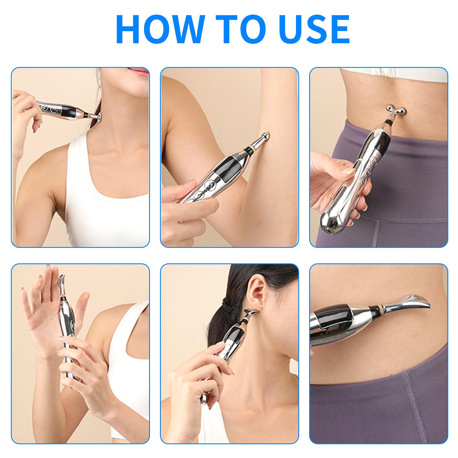 Compact and portable JIELUO Acupuncture Pen designed for travel and daily carry.