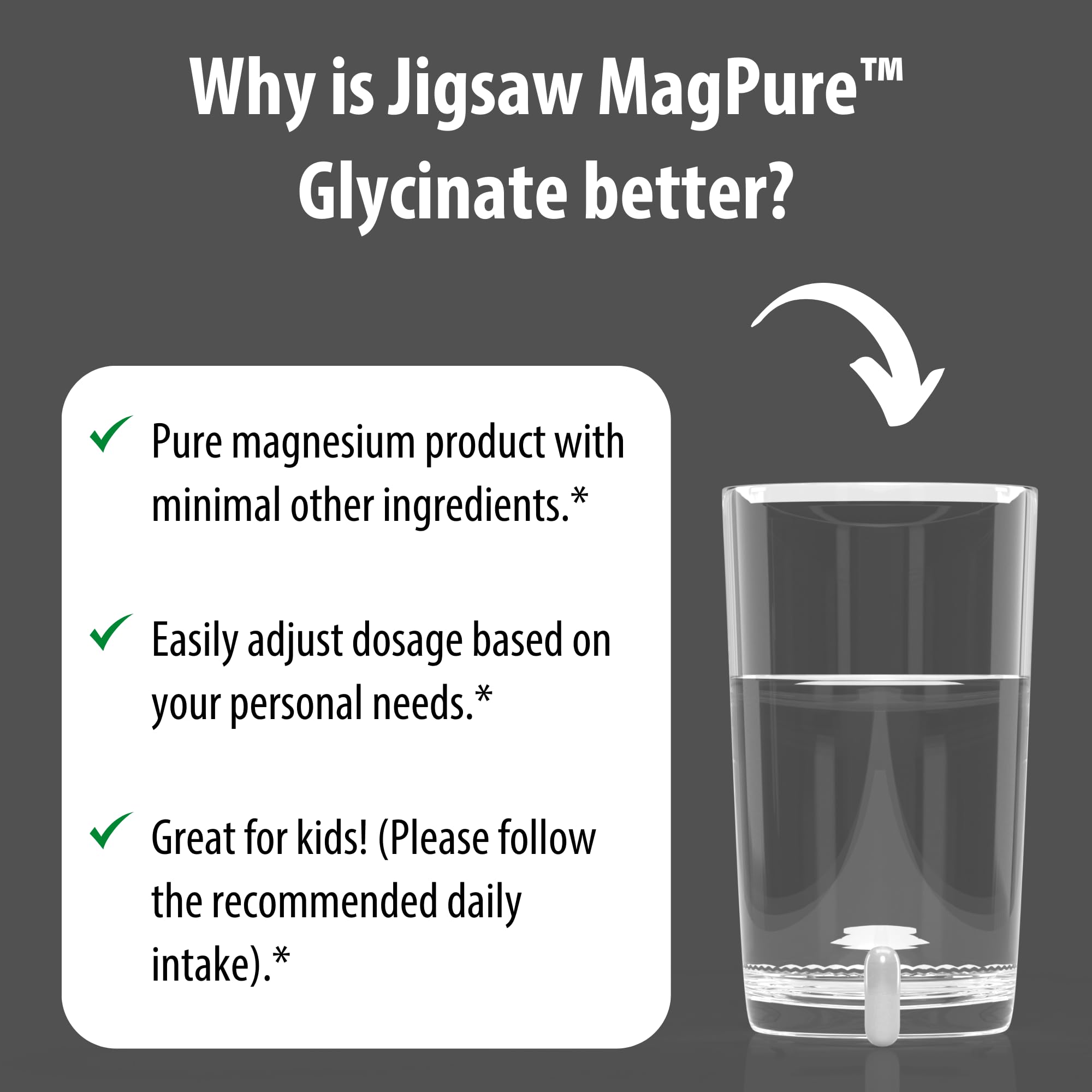 Vegetable capsule formulation highlights clean ingredients in MagPure Glycinate.