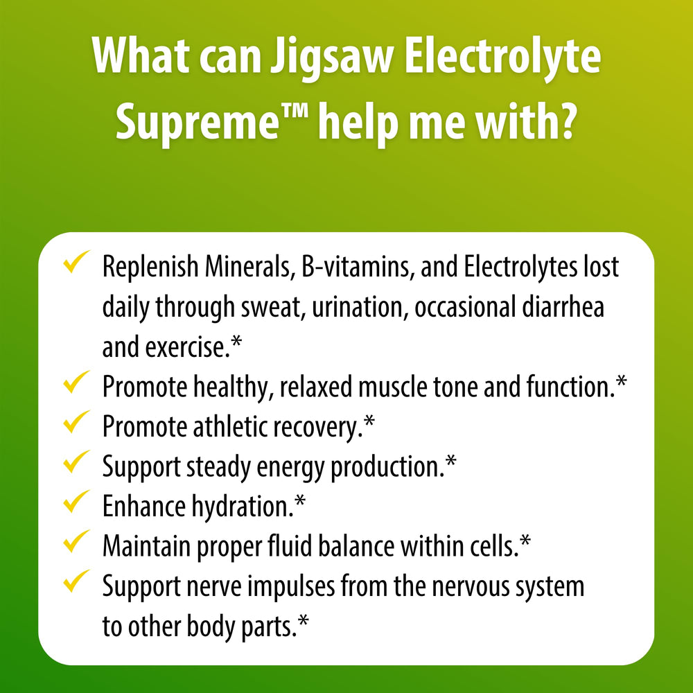 Jigsaw Health Electrolyte Supreme 60-pack bag shown for value.