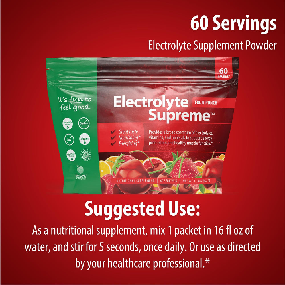 Jigsaw Health Electrolyte Supreme Fruit Punch ready-to-drink look during workouts