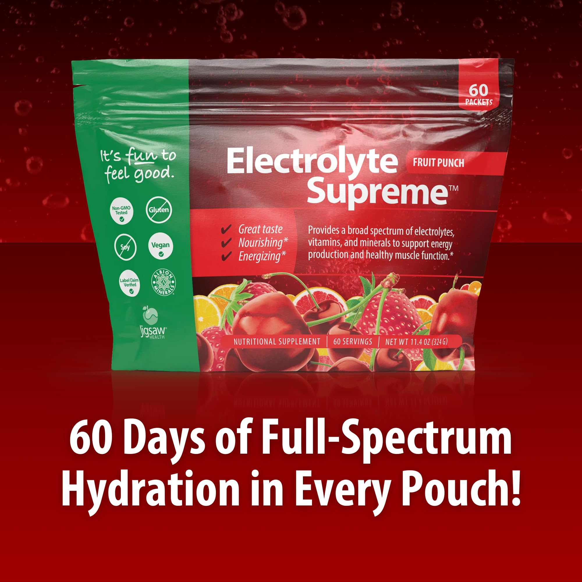 Measuring scoop from Jigsaw Health Electrolyte Supreme facilitates precise daily mixing