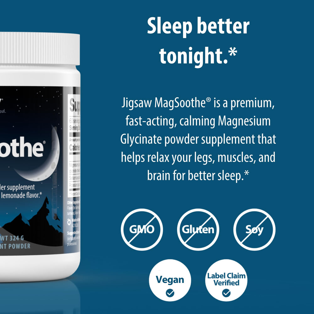 Jigsaw Health MagSoothe measuring scoop suggests easy daily dosing.