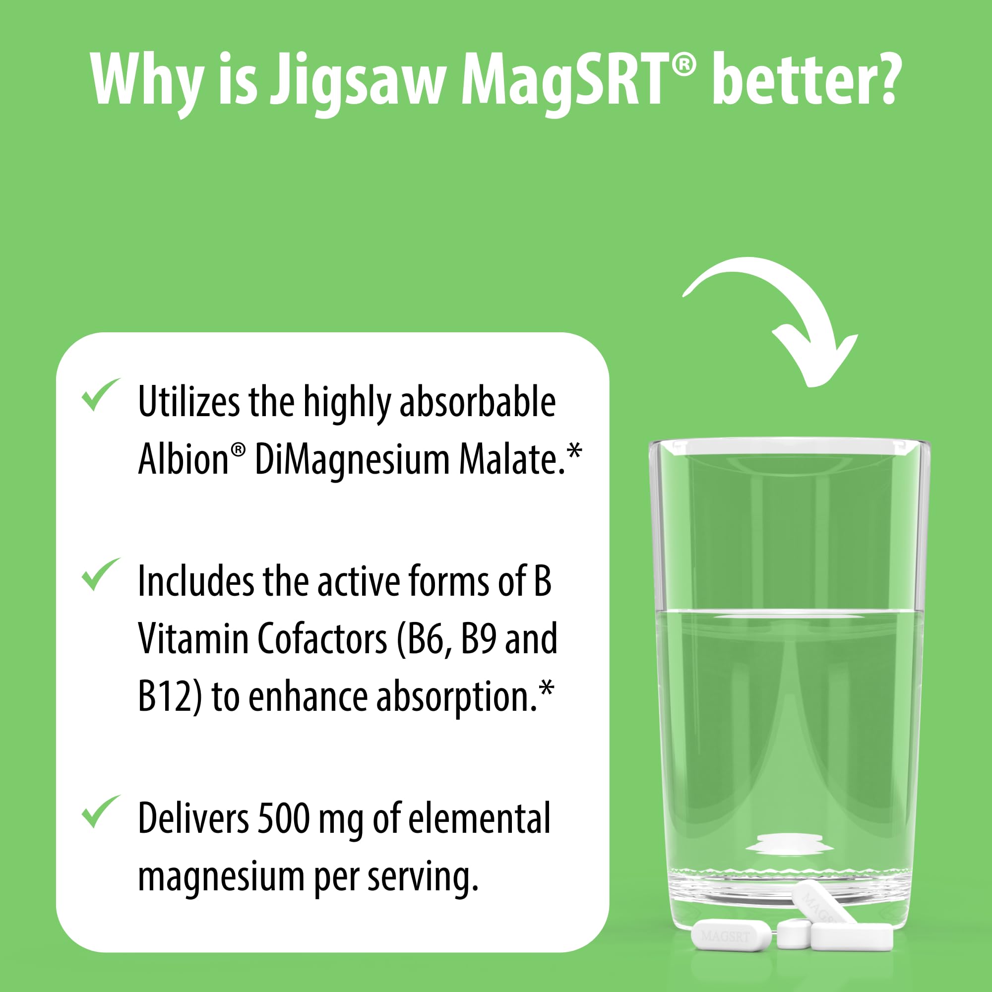 Jigsaw Health MagSRT bottle side view with packaging details