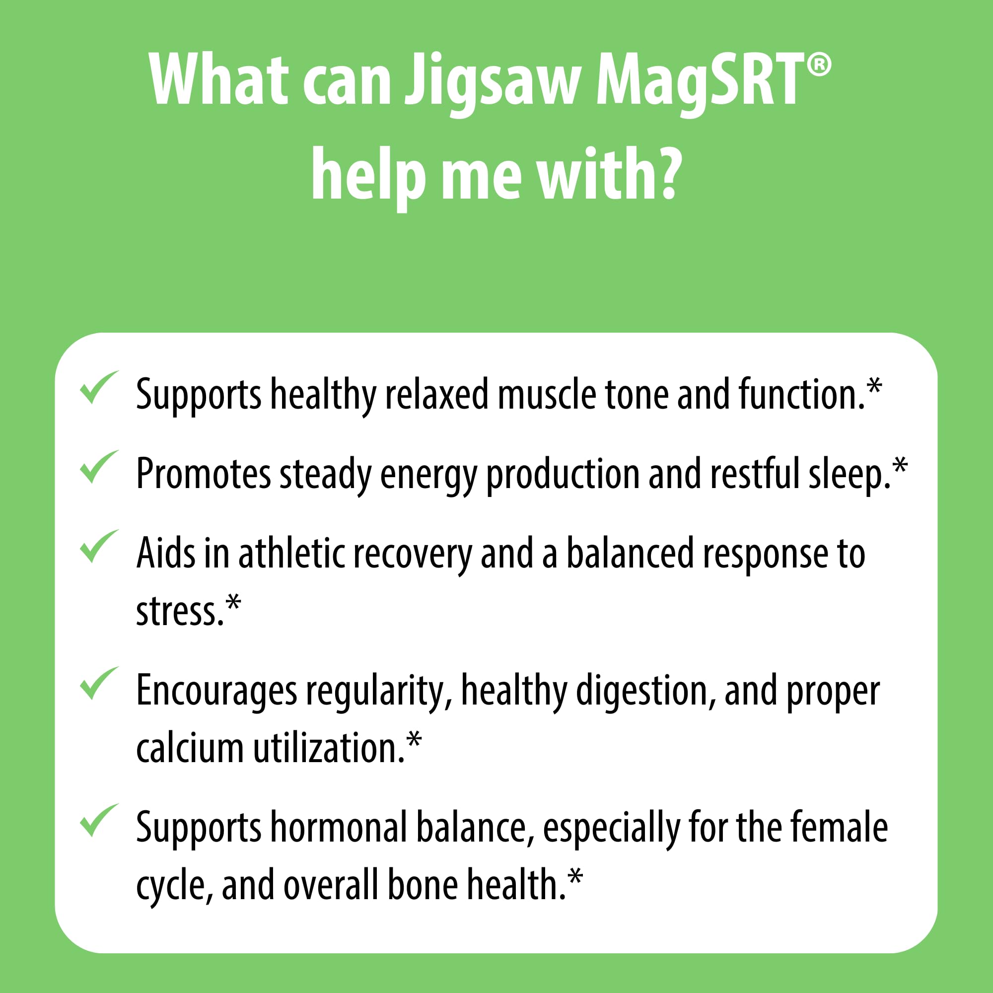 Glass of water with MagSRT tablet indicates simple intake.