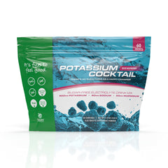 Jigsaw Health Potassium Cocktail blue raspberry bottle for on-the-go hydration