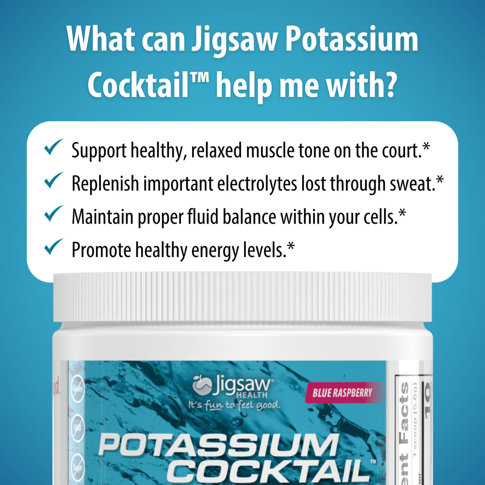 Ingredients list on the label featuring high potassium and magnesium content