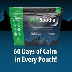 Jigsaw Health MagSoothe bottle shown for easy daily relaxation.