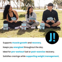 JIMMYBAR 18g protein per 58g bar for active days.