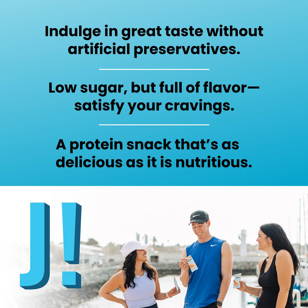 JimmyBar family-owned brand conveying trusted nutrition and care.