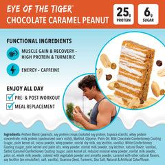 JimmyBar milk chocolate drizzle adds indulgent sweetness to every bite.