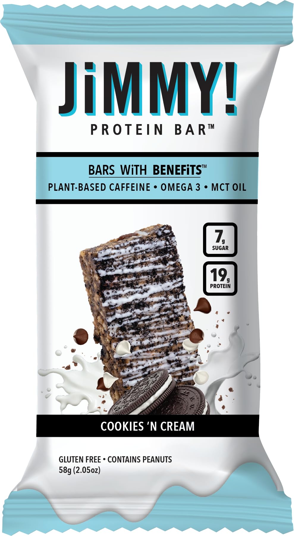 Jimmybar omega-3 and MCT oil ingredients on label