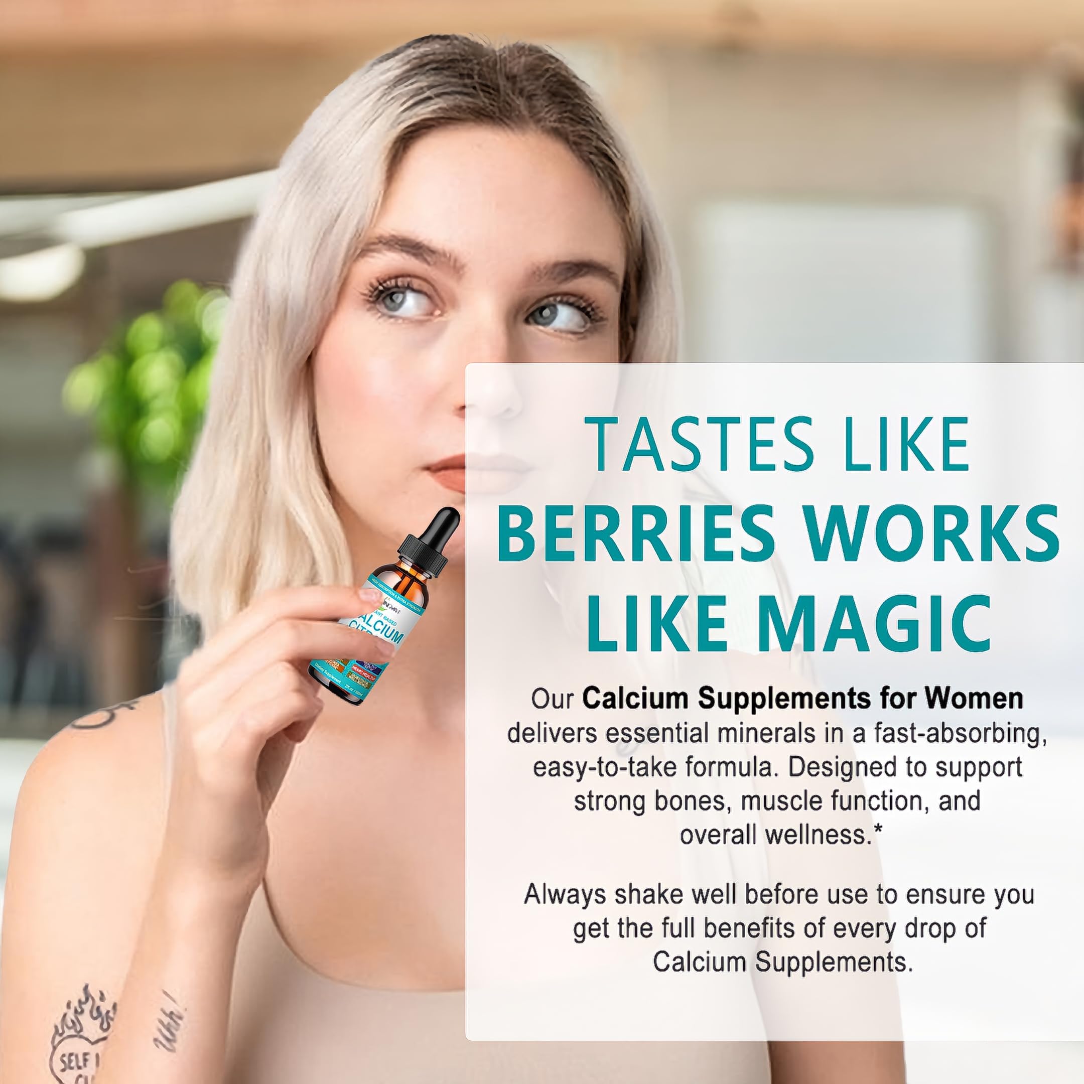 JINGYAT Calcium Drops plant-based formula for vegan-friendly wellness.