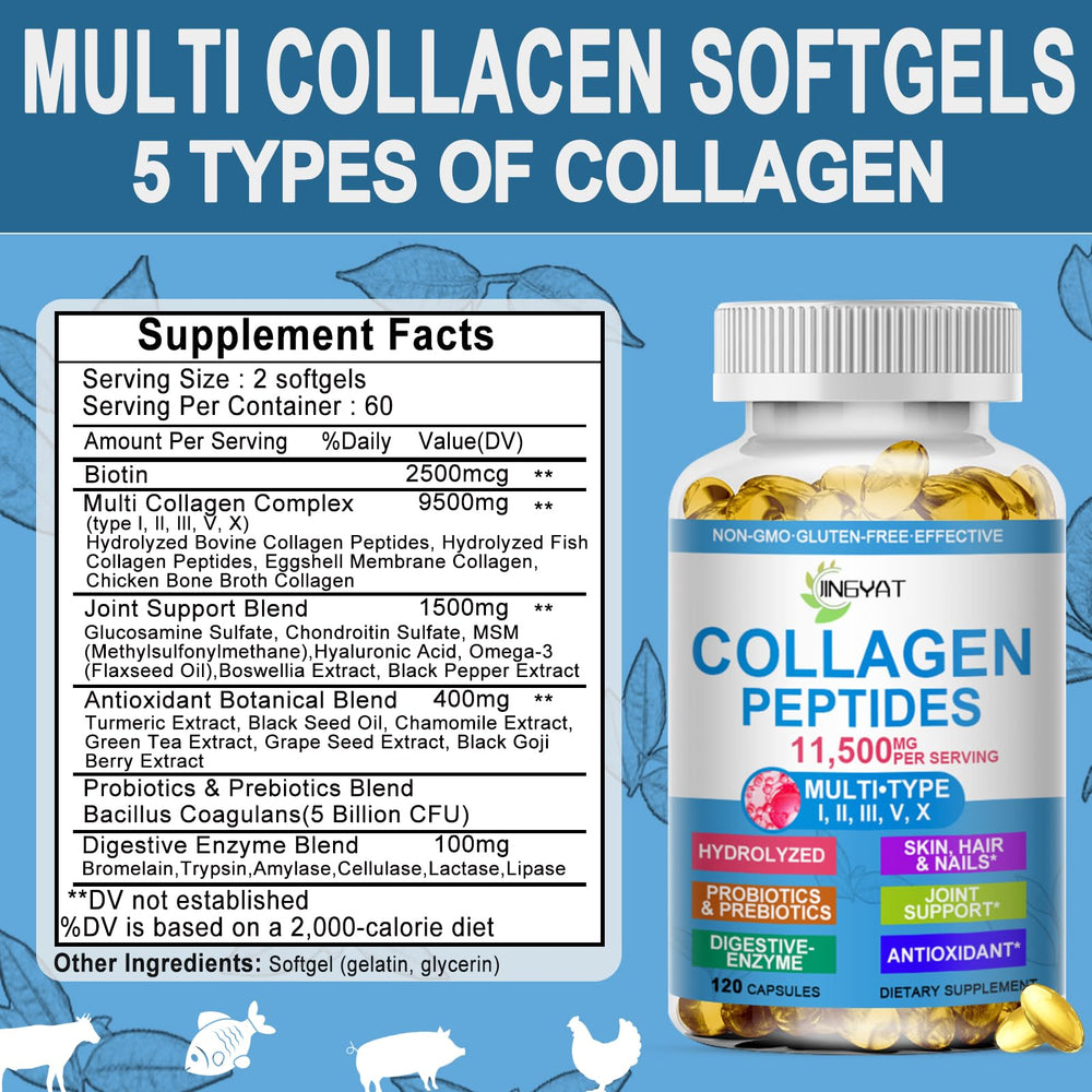 JINGYAT Collagen Softgels gut health usage scene.