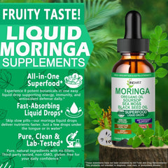 JINGYAT Moringa Complex Drops with dropper highlighting convenient liquid form for easy dosing.
