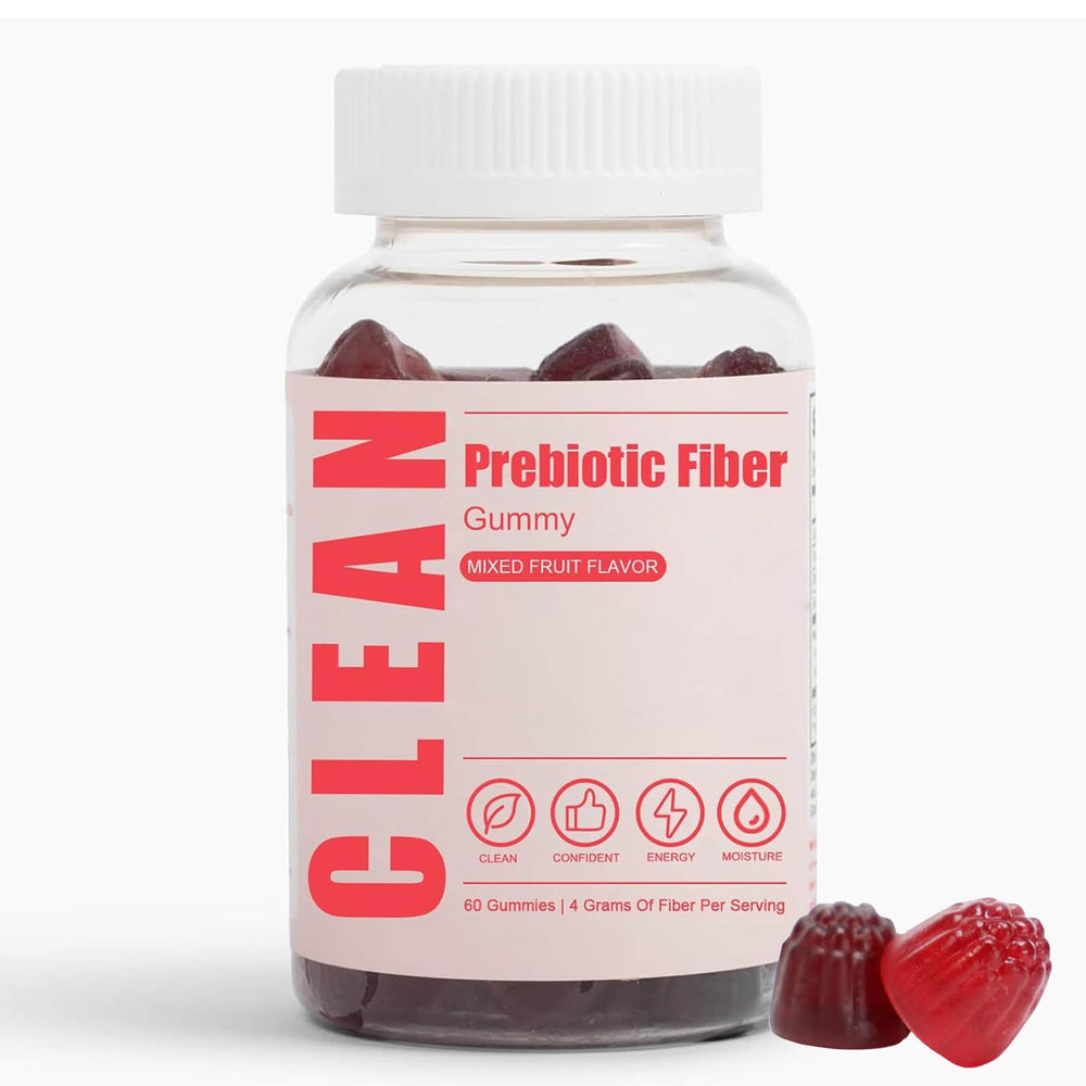 JINMAO Clean Fiber Gummies bottle on shelf for daily digestive support