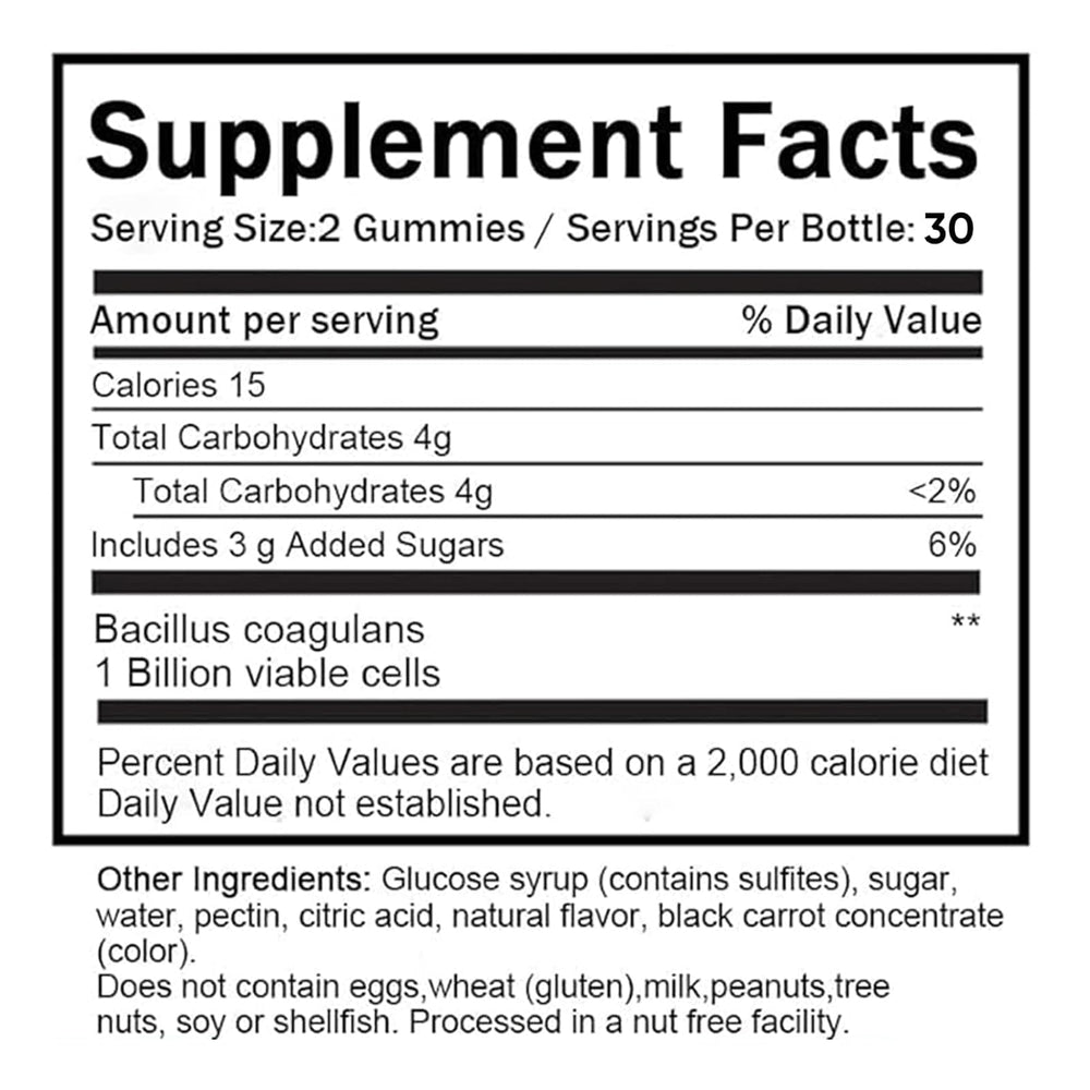JINMAO Clean Fiber Gummies packaging highlighting natural ingredients