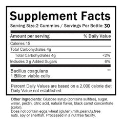 JINMAO Clean Fiber Gummies packaging highlighting natural ingredients