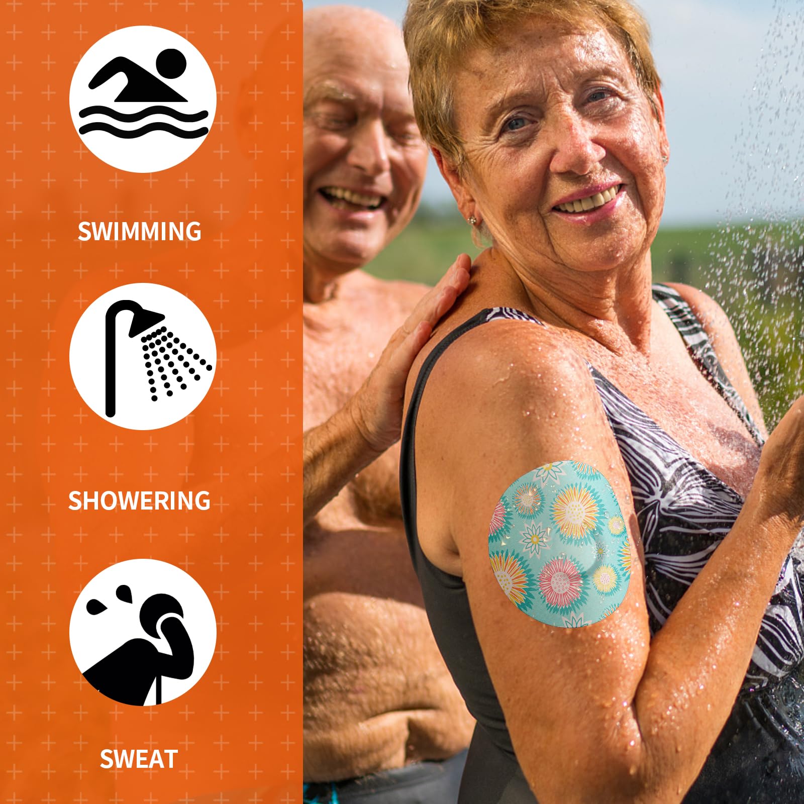 Jinyu-Sega Dexcom G7 patch full-coverage, water-resistant design suitable for swimming