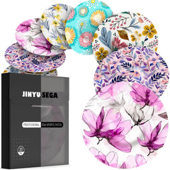 Jinyu-Sega floral CGM patches on arm secure Libre 3 wear for reliable tracking