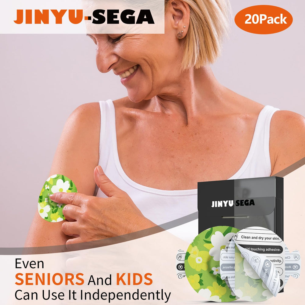 Jinyu-Sega Full-coverage CGM patch protects Libre 3 during activity