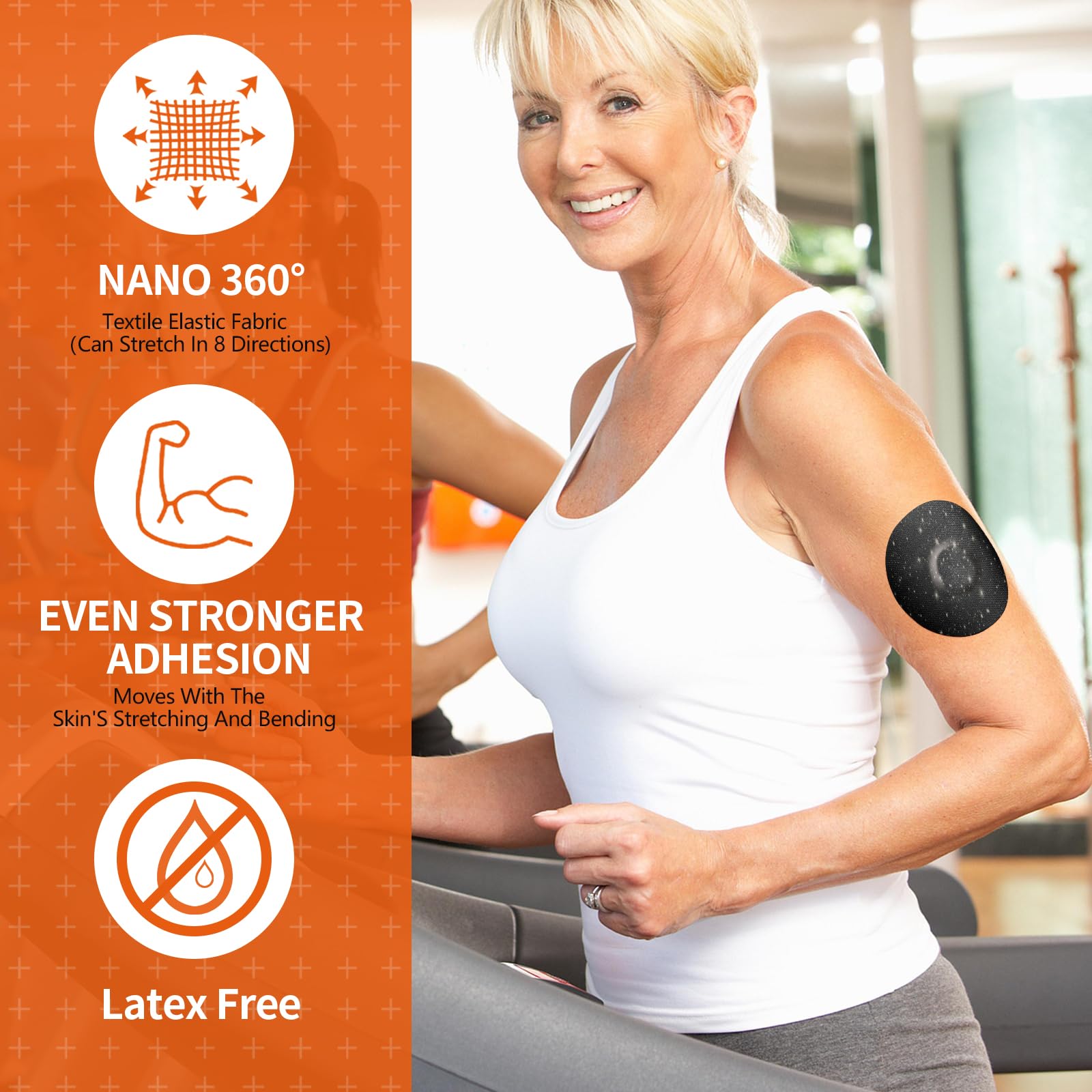 Nano 360° elastic fabric in Jinyusega G7 patch