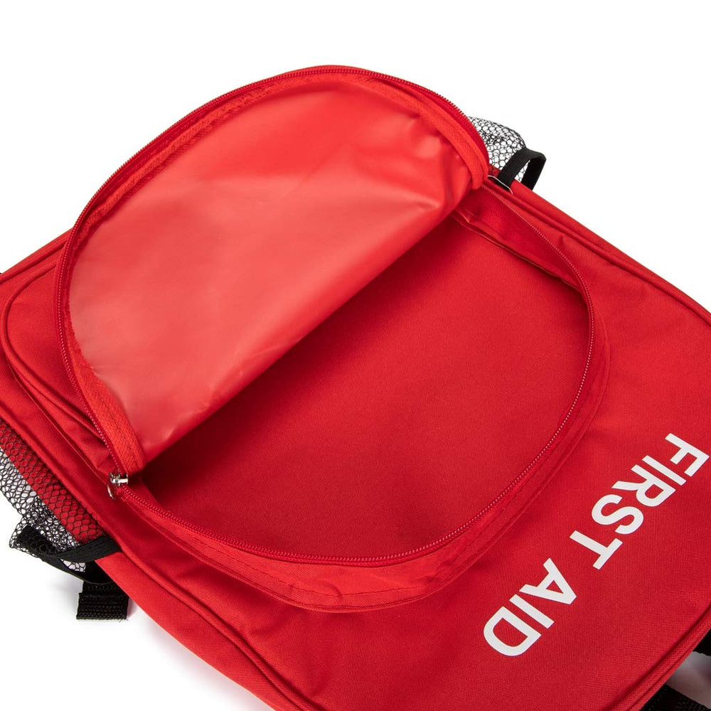Jipemtra red emergency bag in outdoor travel context