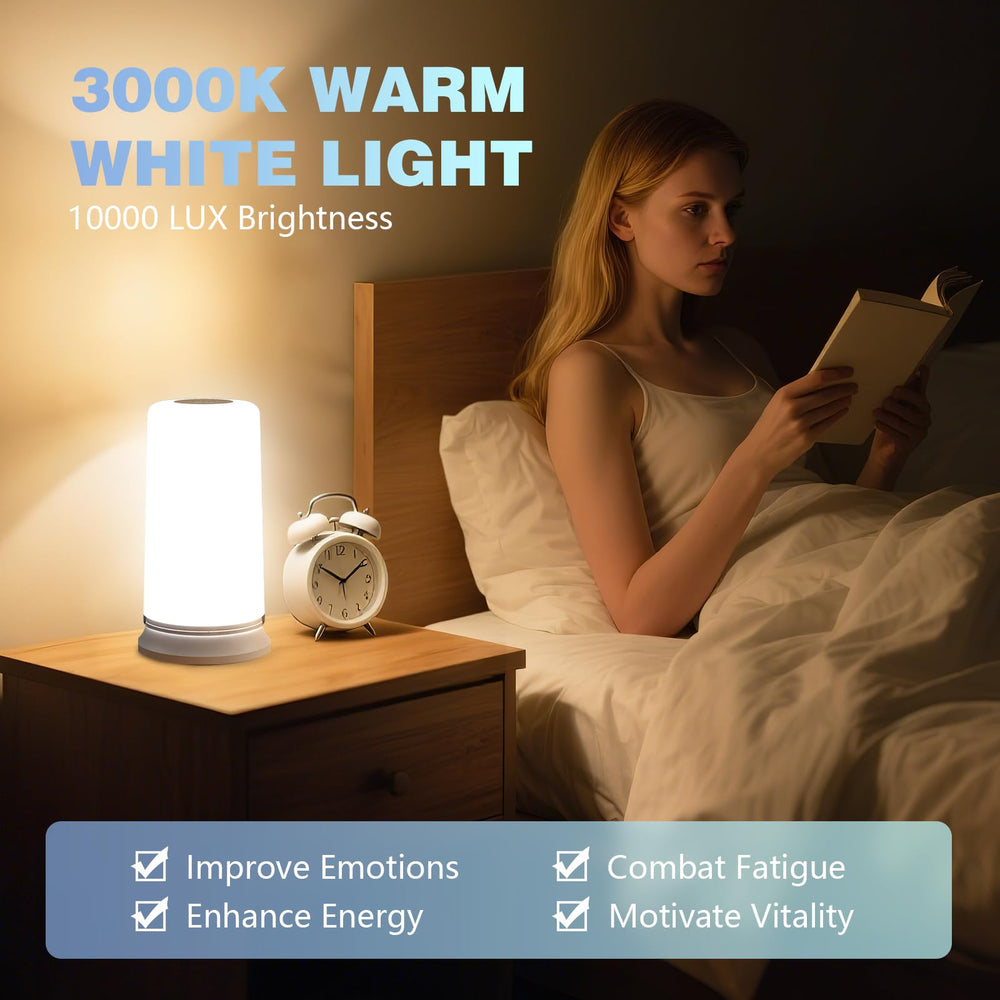 Jitesy lamp provides adjustable brightness for any time of day.