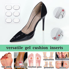 Jiuguva thin silicone heel straps add soft support to various shoes