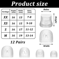 JIYIN XXS closeup shows transparent TPU tips guarding heel wear.