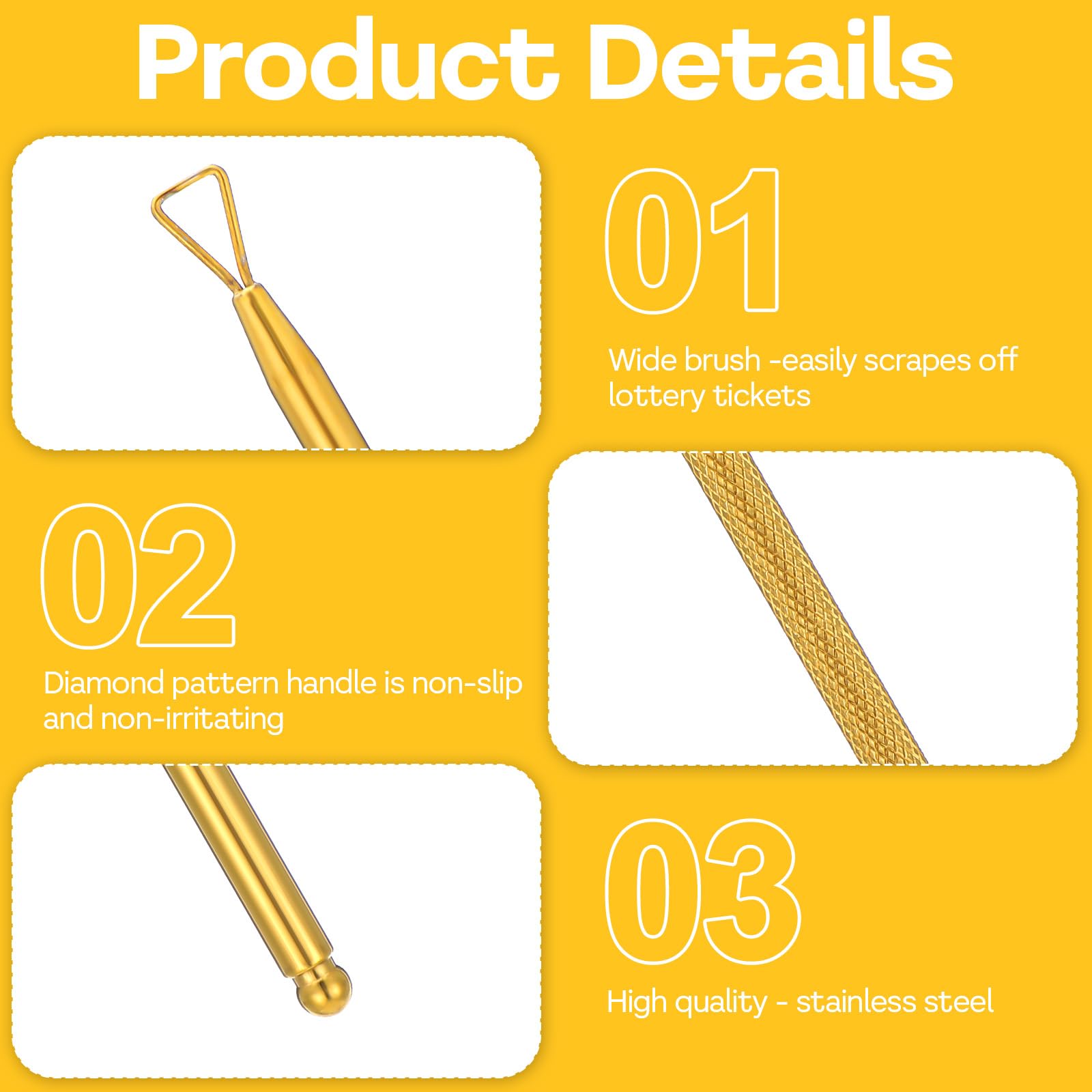 JIYIN gold scratch-off tool showcasing premium, durable design.