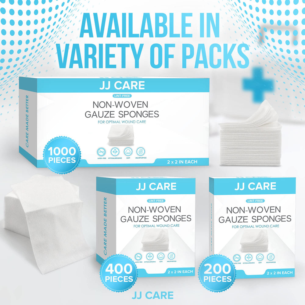 JJ CARE value pack provides 1000 gauze pads for efficient care tasks