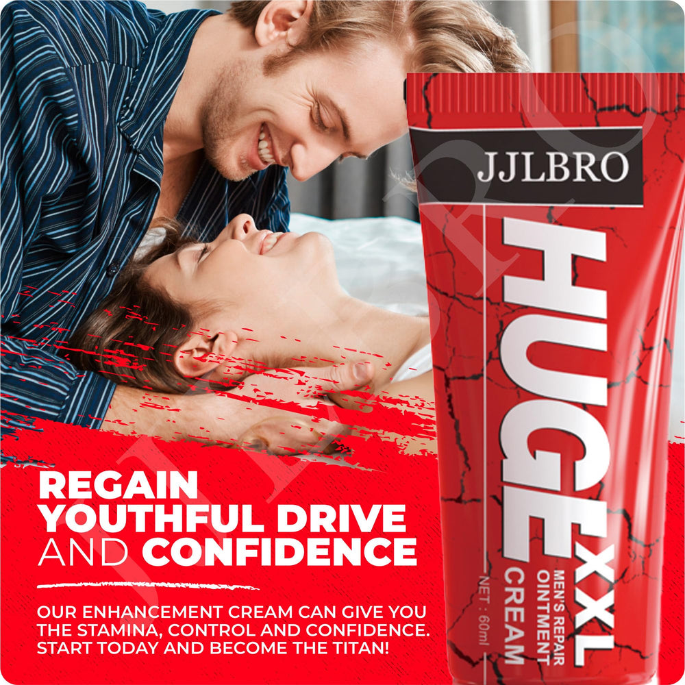 JJLBRO Huge XXL label and ingredients with usage guidance