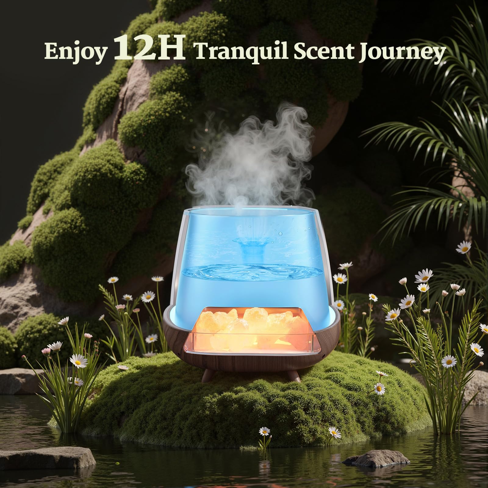 JJNJJN 200ml capacity supports longer fragrance sessions.